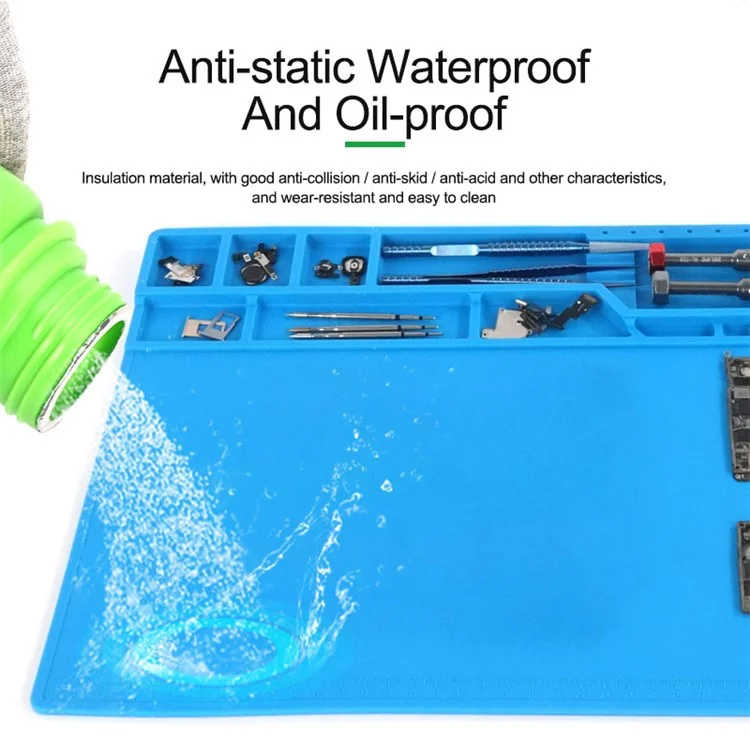 RELIFE RL-160A Silicone de Isolamento Solda Tapete Resistente ao Calor Pad para Reparo de PCB de Telefone