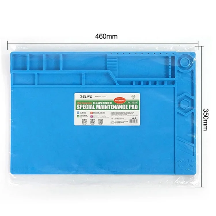 RELIFE RL-160A Silicone de Isolamento Solda Tapete Resistente ao Calor Pad para Reparo de PCB de Telefone