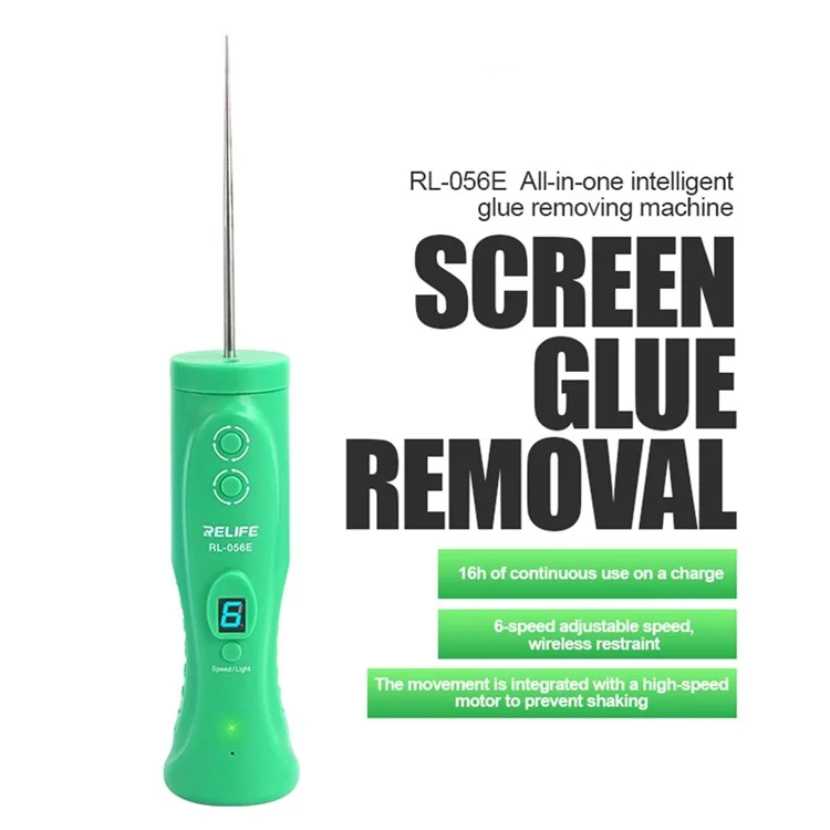 RELIFE RL-056CE Smart Cutting Glue Remover 6-speed Adjustable Phone LCD Screen Hard Gel Remover Cutter