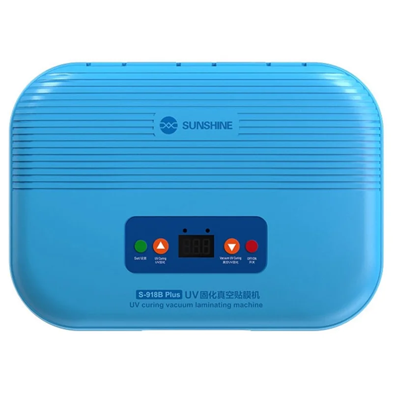 SUNSHINE S-918B Plus UV Curing Vacuum Laminating Machine for Cell Phone Curved Screen Protectors Bubble Remover - US Plug