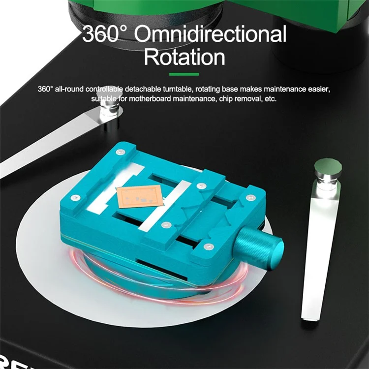 Lifide RL-601I Mini Gratultura Rotação Babela BGA BGA Para Topelo Molepelo PCB Remoção de Cola de Chip Multifuncional PCB