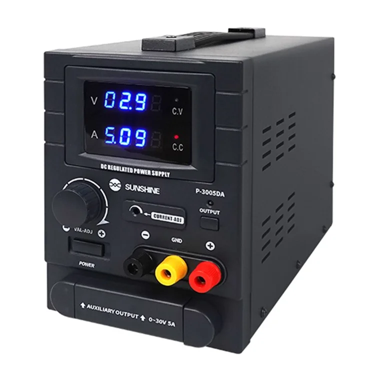 SUNSHINE P-3005DA 30V 5A 4 Digital Display Regulated Power Supply DC Mobile Phone Repair Intelligent Power Source - EU Plug