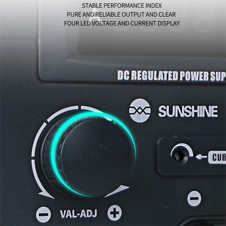 SUNSHINE P-3005DA 30V 5A 4 Digital Display Regulated Power Supply DC Mobile Phone Repair Intelligent Power Source - EU Plug