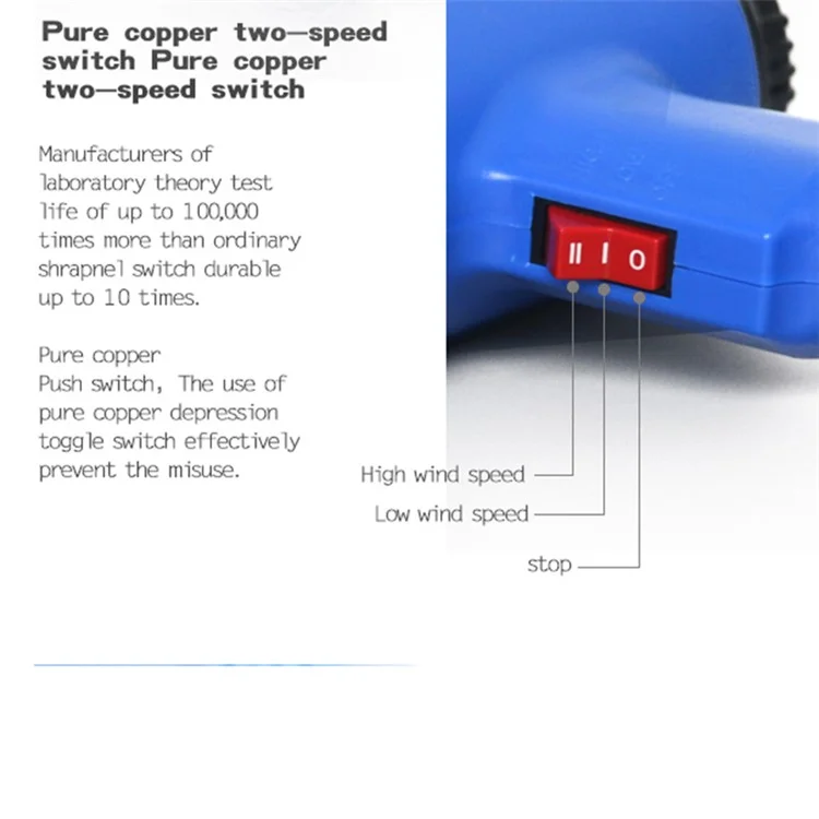 SUNSHINE RS-1600 Two Wind Speeds Adjustable Hot Air Welding Gun for Phone Components and Parts Soldering