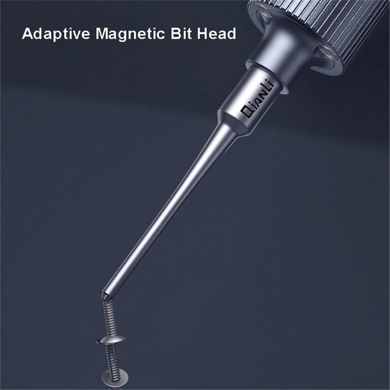 QIANLI 3D Screwdriver with Magnetic Bit Head Non-Slip Screwdriver Maintenance Repair Tool for Mobile Phones - Tri-point