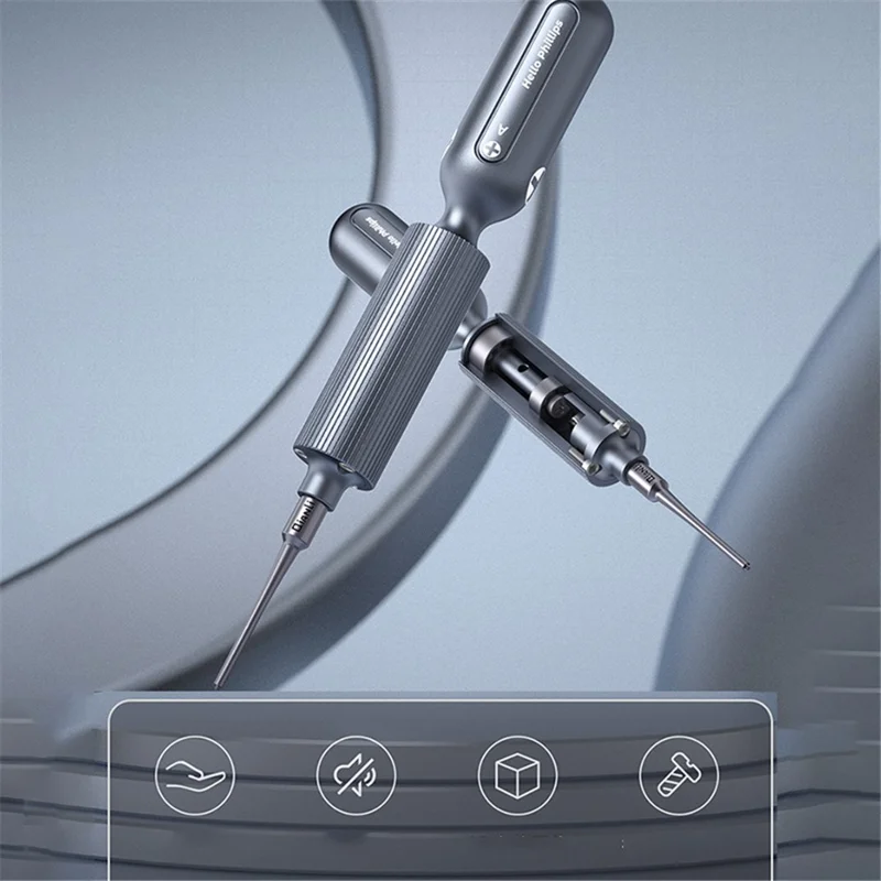 QIANLI 3D Screwdriver with Magnetic Bit Head Non-Slip Screwdriver Maintenance Repair Tool for Mobile Phones - Tri-point
