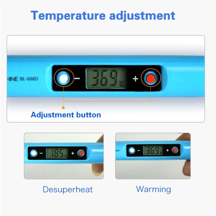 Sunshine SL-936D Electric Welding Pen LCD Température Réglable Station de Soudage Électrique Numérique Pour Réparation de Téléphonie Mobile - Bouchon ue