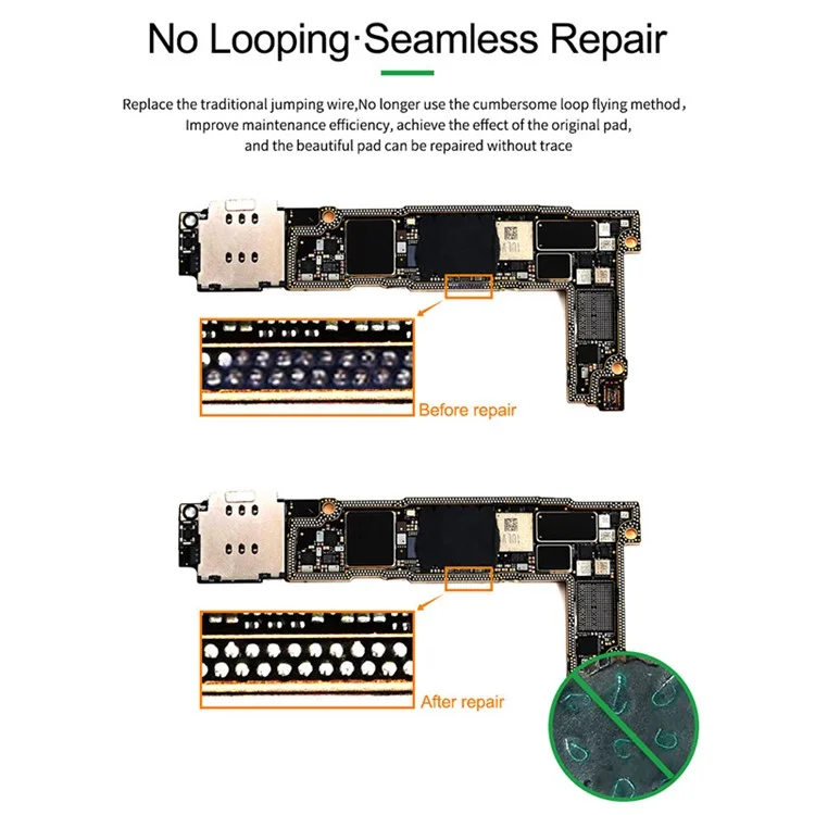 RELIFE RL-007GA Repair Solder Points No Looping Repair Spot Welding Piece Suitable for Phone Pads