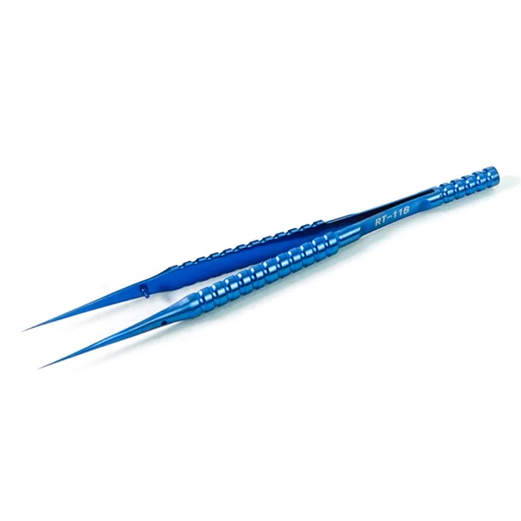 RELIFE RT-11B Tips Recturas Tiezers de Alia de Titanio 0.15 mm Tip Tweezers Professional Mantenimiento de Mantenimiento