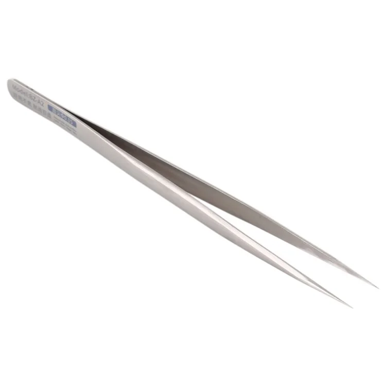 MEGA-IDEA BZ-A1 0.1mm Fine Tweezers Stainless Steel Straight Pointed Tip Tweezers Electronic Device Repair Tool