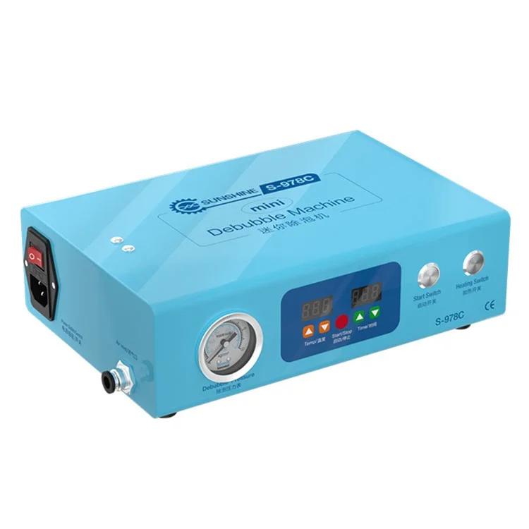 SUNSHINE S-978C Mini LCD Defoaming Bubble Remover Machine LCD Refurbishment Debubbler - Enchufe del Reino Unido
