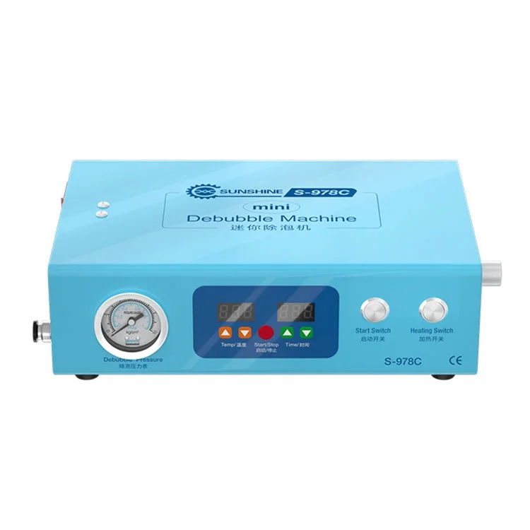 SUNSHINE S-978C Mini LCD Defoaming Bubble Remover Machine LCD Refurbishment Debubbler - Enchufe del Reino Unido