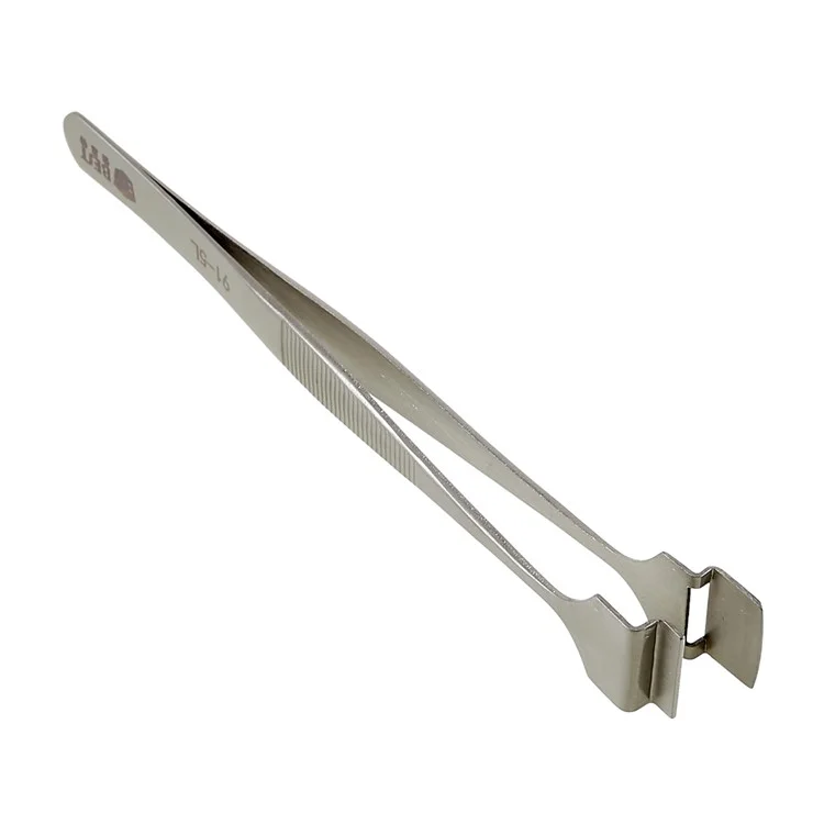 BEST BST-91-5L L-shaped Wafer Tweezers Stainless Steel Tweezers Dedicated Chip Hand Tool