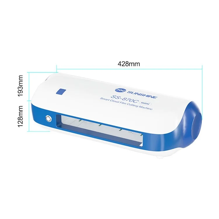 SUNSHINE SS-870C Mini WiFi DIY Smart Hydrogel Film Cutting Machine Intelligent Cloud Cutter Phone Screen Film Slicing for Devices Under 11 Inches - EU Plug