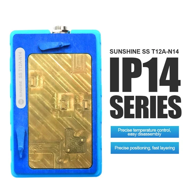 SUNSHINE SS T12A-N14 Motherboard Layering Heating Table for iPhone 14 / 14 Plus / 14 Pro / 14 Pro Max 4-in-1 Motherboard Repair Heating System Preheating Welding Platform