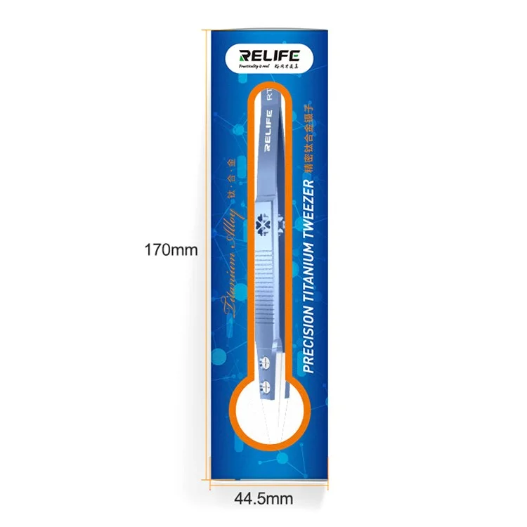 RELIFE RT Precision Ceramic Tweezers Titanium Alloy High Temperature Resistant Tweezers - RT-11E