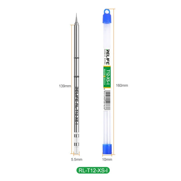 RELIFE RL-T12-XS Soldering Iron Tips Welding Tool Replacement for T12 Series Soldering Station - RL-T12-XS-I