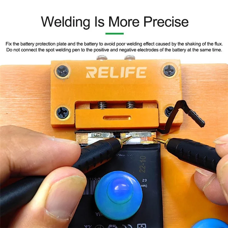 RELIFE RL-936WD Magnetic Spot Welding Fixture Locating Plate Portable Welder Battery Repair Tool for iPhone Battery Chip Replacement and Protection