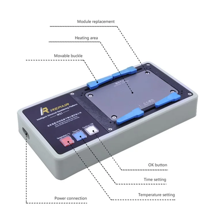 MIJING Irepair MS1 Plateforme de Soudage de la Station de Désoloir Multifonction Pour la Station de Chauffage de Soudage de la Série Iphone X-14 Station de Soudage