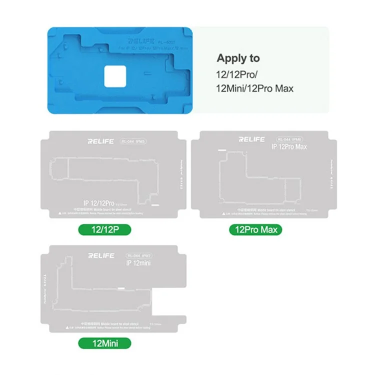 RELIFE RL-601T 18-in-1 Mid-Layer Tin Planting Platform Fixture Set for iPhone X-14 Pro Max Multifunctional Phone Repair Tools