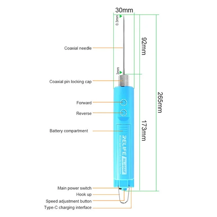Relife RL-056F Беспроводная Скорость Управления Скоростью Интегрированное Клей Для Удаления Клей.