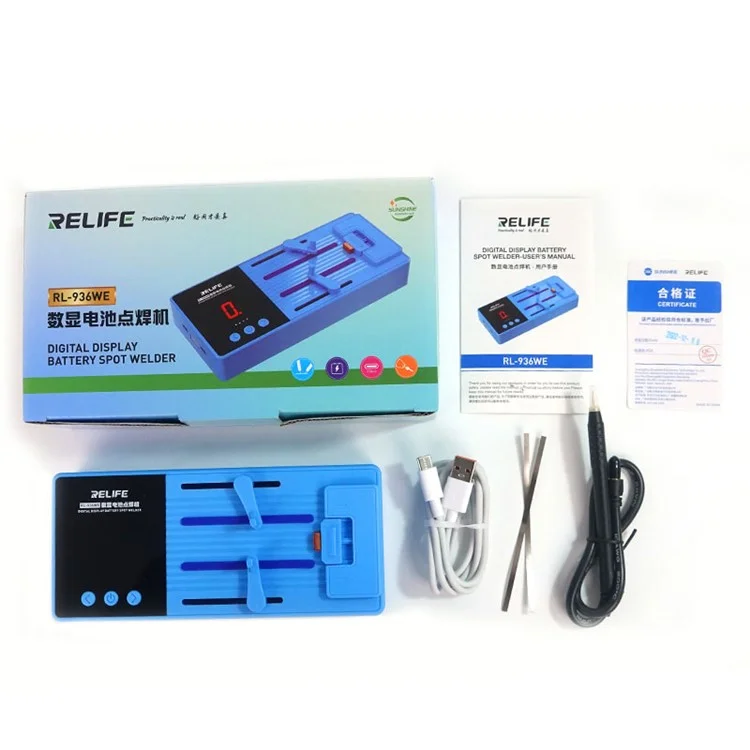Relife RL-936WE Batterie Mini Spot Welder Portable Mini Spot 6 Gear Réglable Pertuor DIY Spot Spot Welding With Nickle Feuille