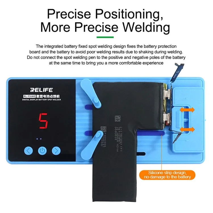 Relife RL-936WE Batterie Mini Spot Welder Portable Mini Spot 6 Gear Réglable Pertuor DIY Spot Spot Welding With Nickle Feuille