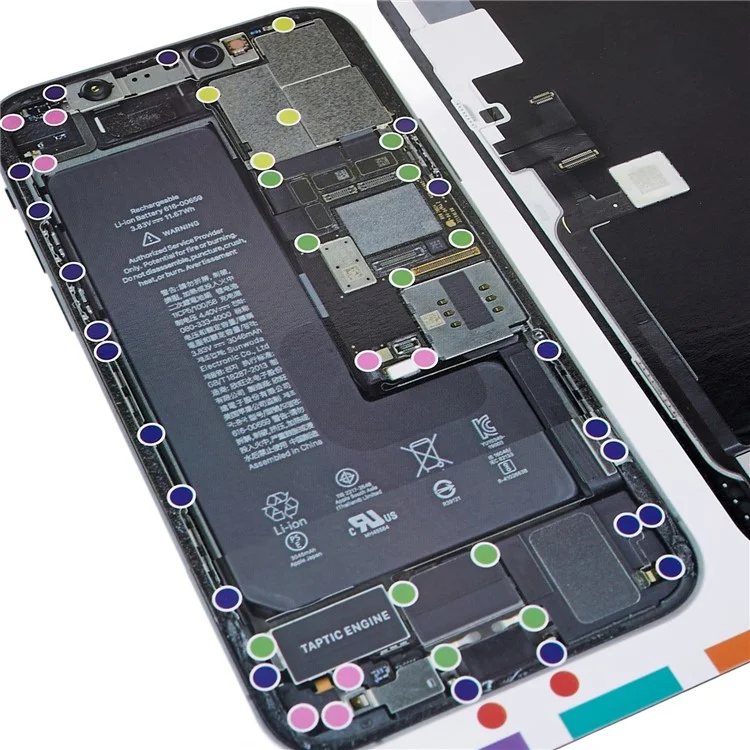 Magnetic Screw Mat Auxiliary Tool for iPhone 11 Pro 5.8 inch Magnetic Working Pad
