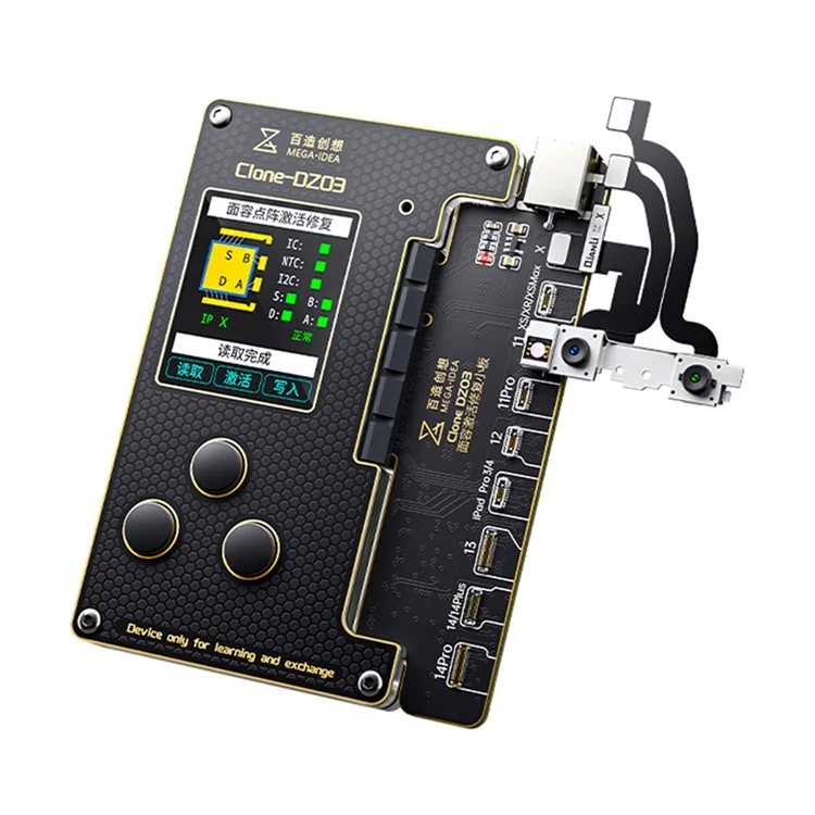 MEGA-IDEA Clone DZ03 No Disassembly Dot Matrix Repair Programmer for iPhone X-12 Mini Face ID Flex Cable Test Read Write