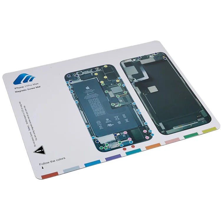 KAIGEXIN for iPhone 11 Pro Max Screw Diagram Keeper Chart Mat Magnetic Guide Pad Phone Repair Tools