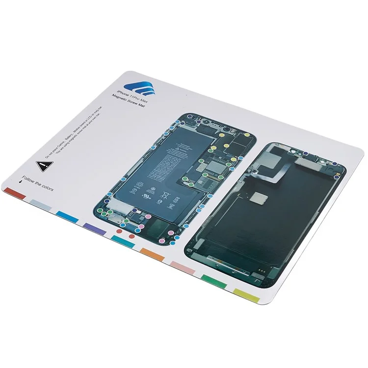 KAIGEXIN for iPhone 11 Pro Max Screw Diagram Keeper Chart Mat Magnetic Guide Pad Phone Repair Tools