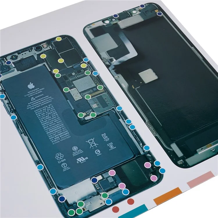 KAIGEXIN for iPhone 11 Pro Max Screw Diagram Keeper Chart Mat Magnetic Guide Pad Phone Repair Tools