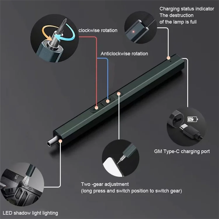 82-en-1 Precision el Destornillador Eléctrico Juego Para Relojes, Cámaras, Drones de 64 Bits Herramientas de Reparación de Destornillador Con Luz LED