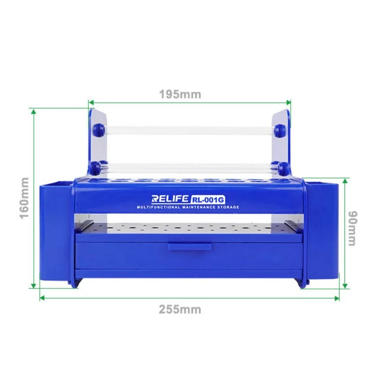 RELIFE RL-001G Scatola di Immagazzinaggio Multifunzionale per la Manutenzione Desktop Rack di Archiviazione degli Strumenti di Riparazione