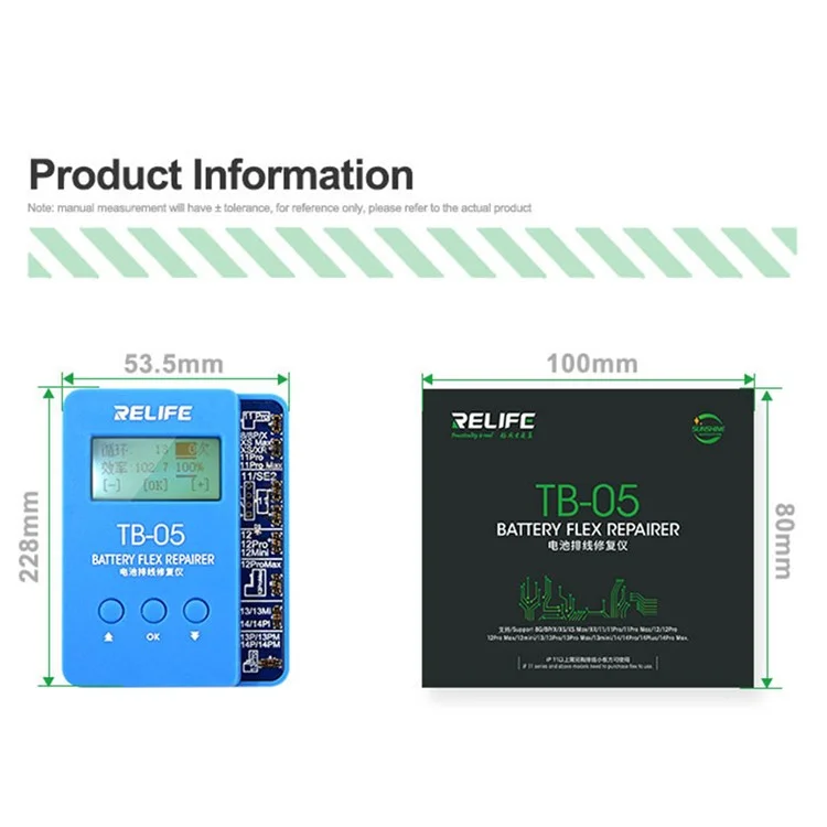 RELIFE TB-05 Battery Cable Repair Instrument Cell Phone Battery Flex Cable Repairer