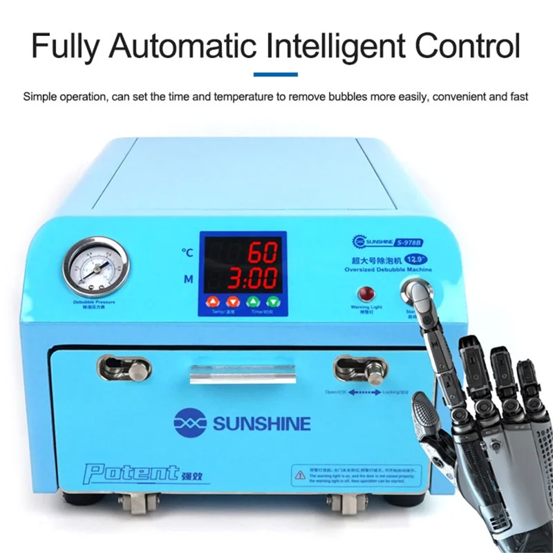 SUNSHINE S-978B Übergroßer Entschäumer-Maschine für 12,9-Zoll-Bildschirm-Aufarbeitung Entschäumer-Maschine - US-Stecker
