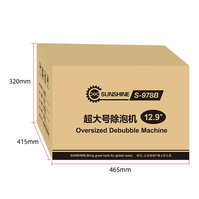 SUNSHINE S-978B Übergroßer Entschäumer-Maschine für 12,9-Zoll-Bildschirm-Aufarbeitung Entschäumer-Maschine - US-Stecker