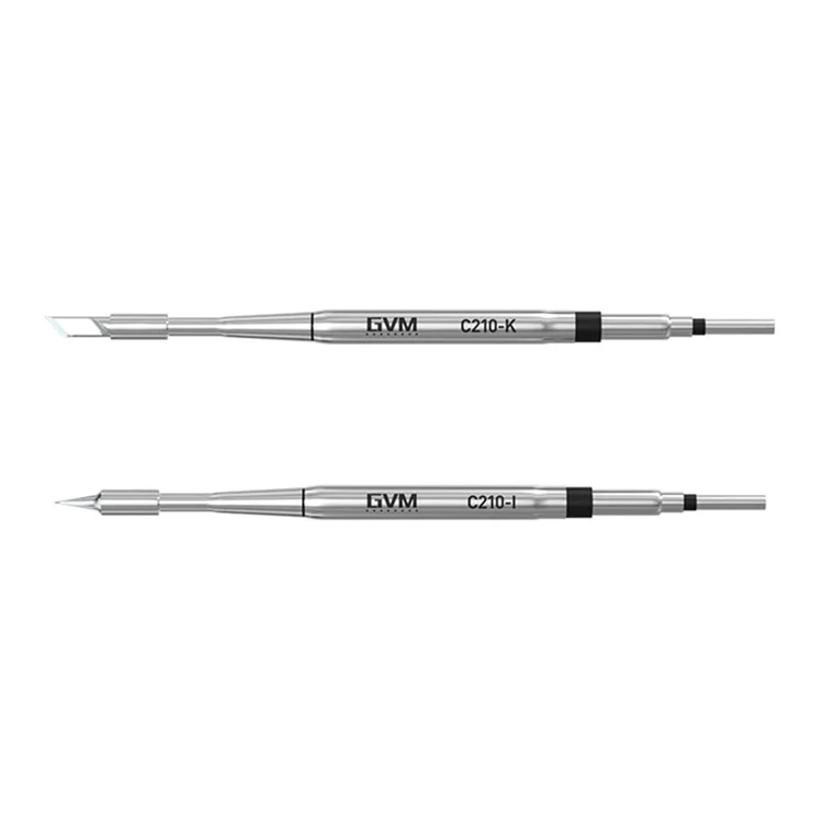 Estación de soldadura doble GVM T210D con sensor inteligente, sueño, pantalla térmica digital y estación de soldadura Nano 110V / 220V - Enchufe del Reino Unido