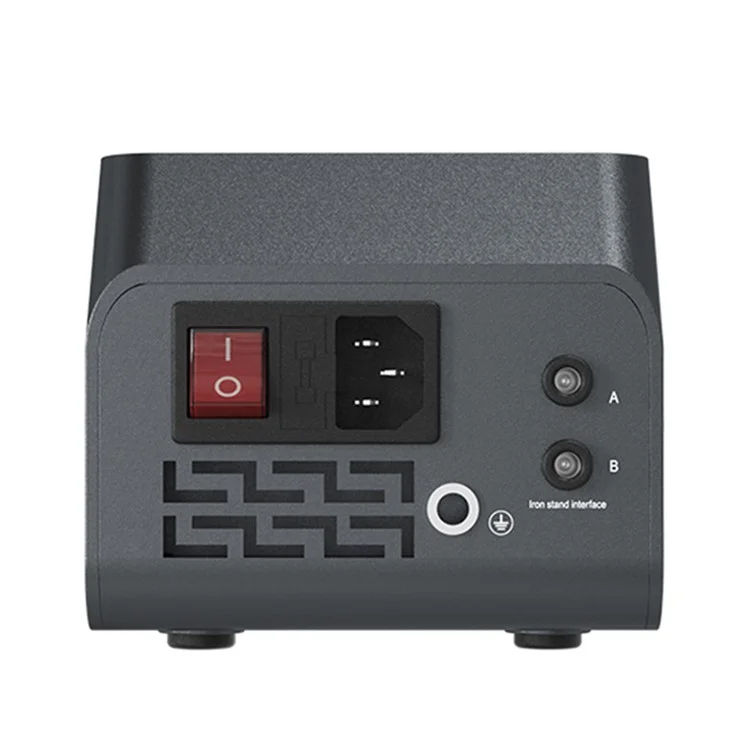 Estación de soldadura doble GVM T210D con sensor inteligente, sueño, pantalla térmica digital y estación de soldadura Nano 110V / 220V - Enchufe del Reino Unido
