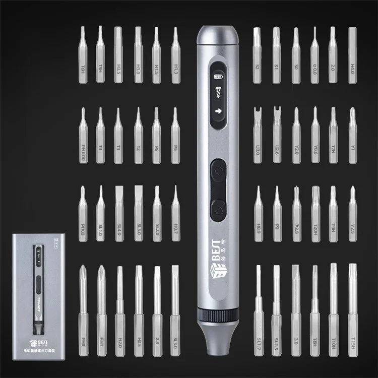 BEST BST-9933A Electric Precision Screwdriver Set with 48 Bits, Screwdriver Repair Tools Kit