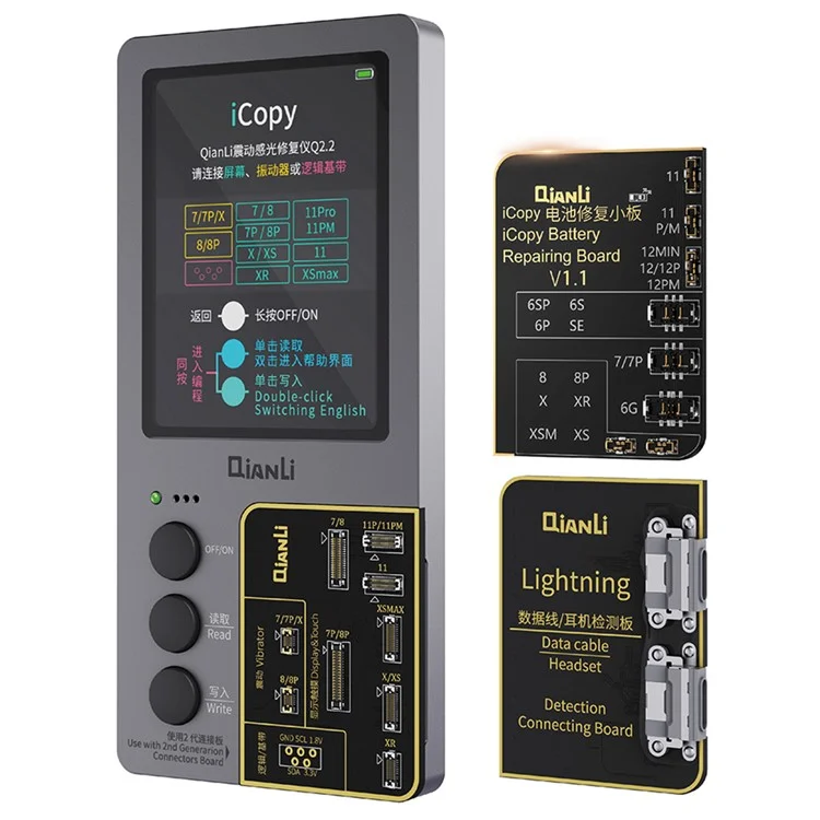 Qianli Icopy Plus 2.2 Batteriedetektor Für Iphone 11 / 12 Serie Batterieplatte, Lichtsensorwiederherstellung, Headset -erkennung