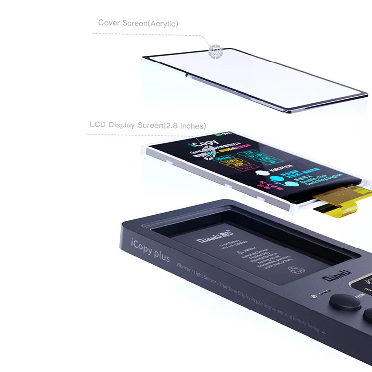 Qianli Icopy Plus 2.2 Batteriedetektor Für Iphone 11 / 12 Serie Batterieplatte, Lichtsensorwiederherstellung, Headset -erkennung