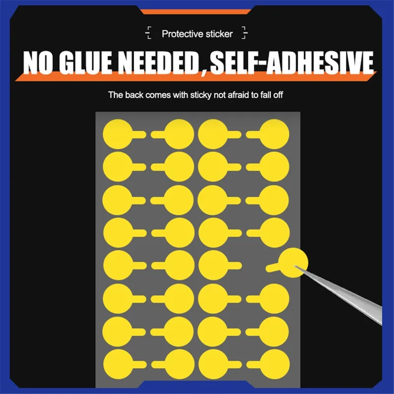 SUNSHINE 100Pcs / Hoja 7mm Reparación de cámara de teléfono móvil Protector de matriz de puntos infrarrojos