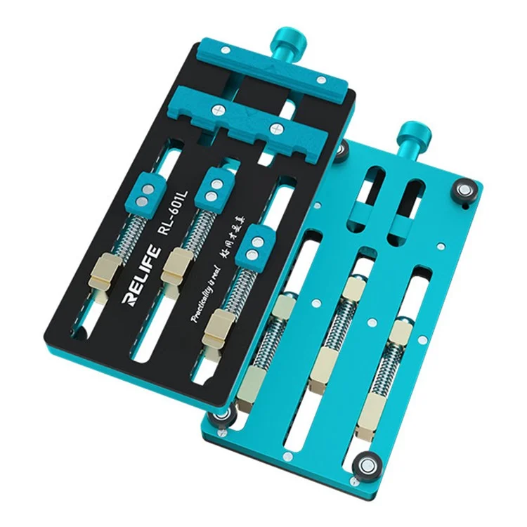 RELIFE RL-601F Ferramenta Universal de Fixação Tri-eixo com Duas Ranhuras para Remoção de Placas de Circuito Impresso, Soldagem de Placa Mãe e Reparo de CI