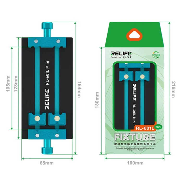 RELIFE RL-601F Mini Suporte Fixo Rotativo de 360 Graus para Remoção de Chip PCB, Placa Principal, Soldagem de CI, Reparo