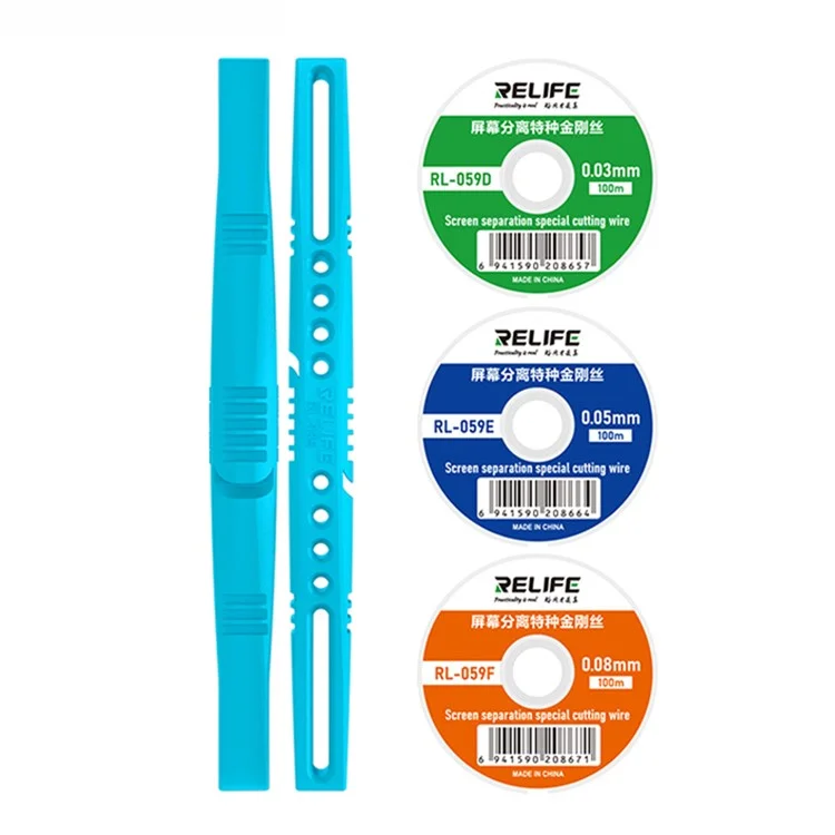 RELIFE RL-059 Plus 5 In 1 Screen Separation Cutting Wire Set Lightweight Diamond Wire Kit for LCD / OLED Screen