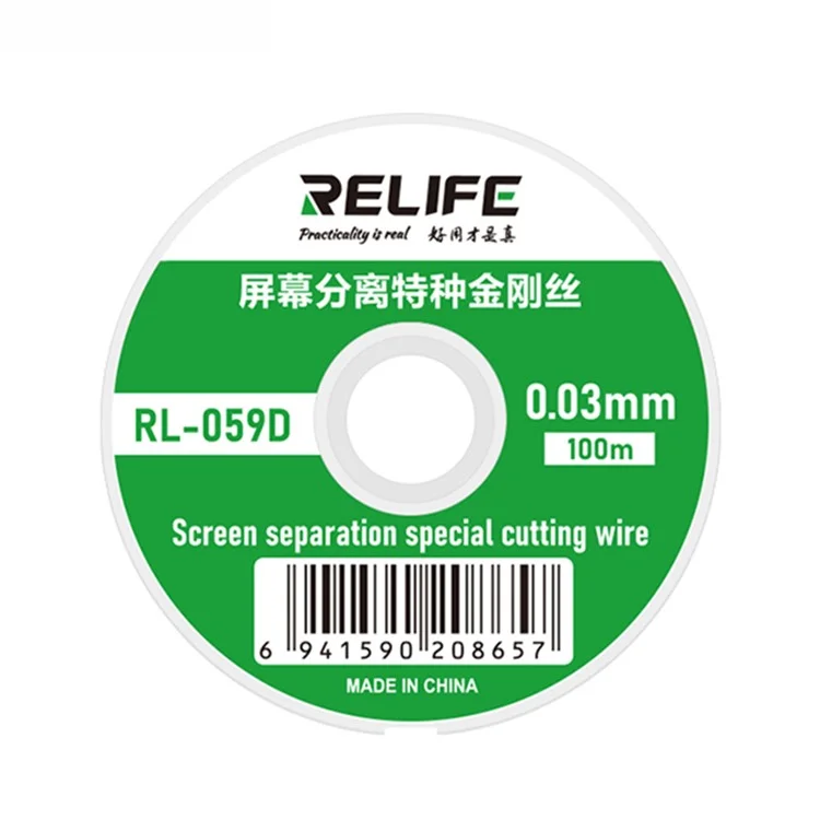 RELIFE RL-059 Plus 5 In 1 Screen Separation Cutting Wire Set Lightweight Diamond Wire Kit for LCD / OLED Screen