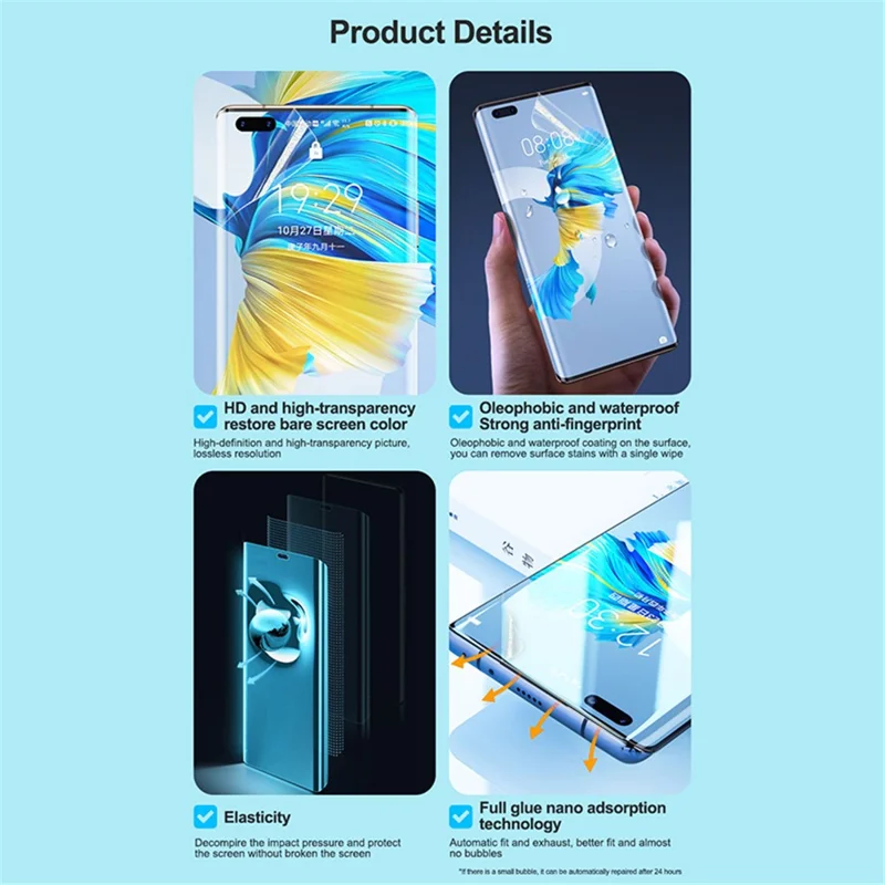 SUNSHINE SS-057EK 50Pcs Anti-stress Instant Repair Matte Hydrogel Film Screen Protector (Work with SUNSHINE SS-890)