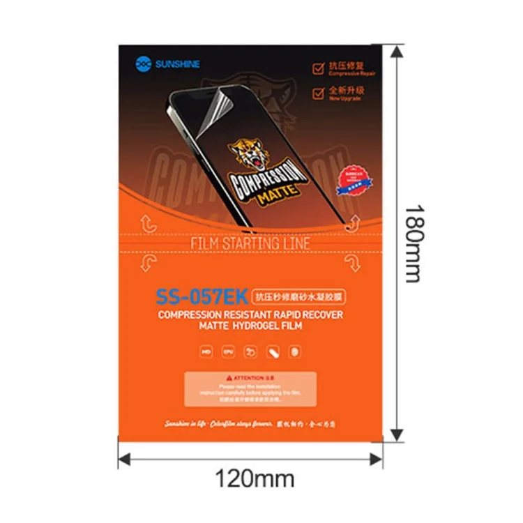 SUNSHINE SS-057EK 50Pcs Anti-stress Instant Repair Matte Hydrogel Film Screen Protector (Work with SUNSHINE SS-890)