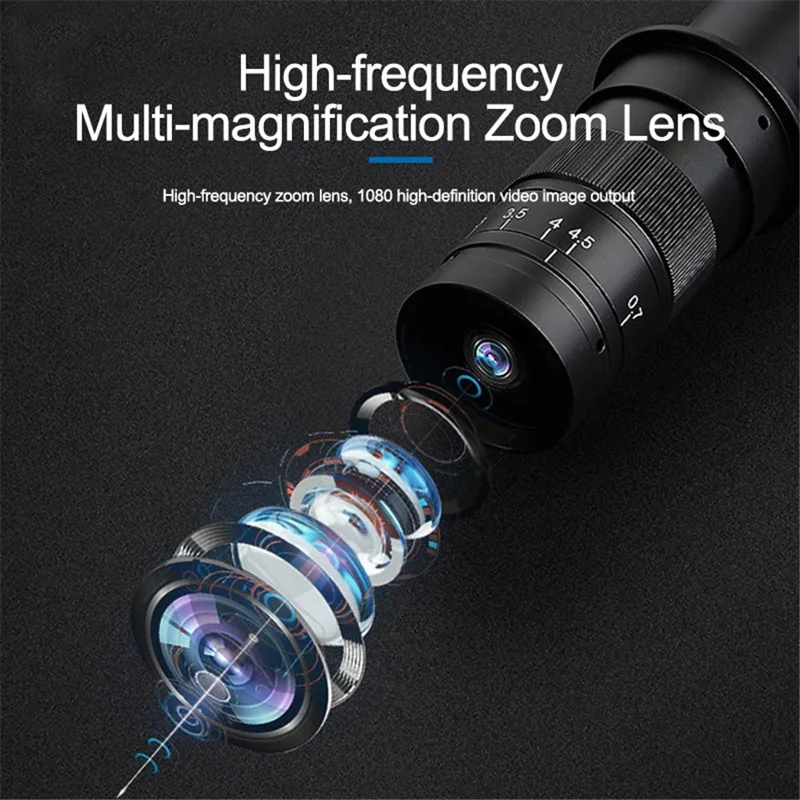 SUNSHINE MS8E-02 Pro Industrial Electron Microscope High-Frequency Zoom Lens 1080P Microscope - EU Plug